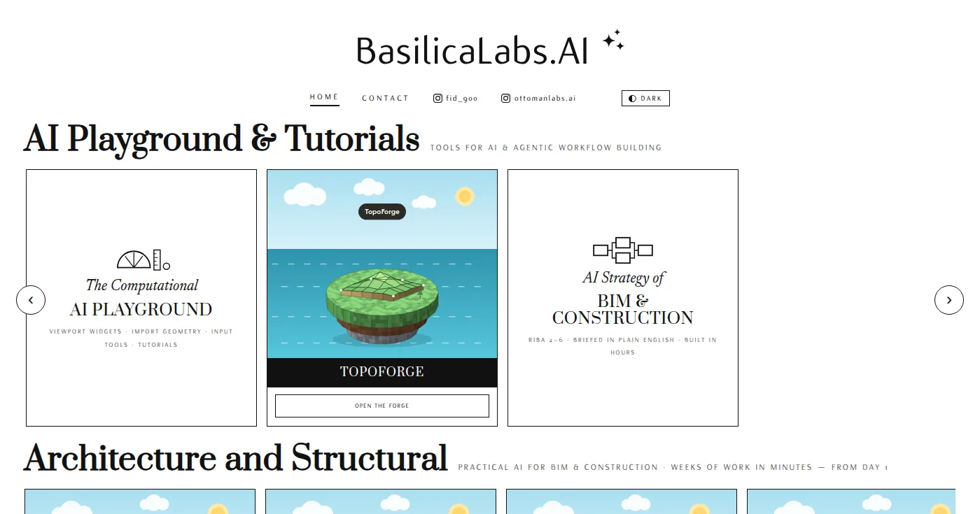 The BasilicaLabs.AI homepage