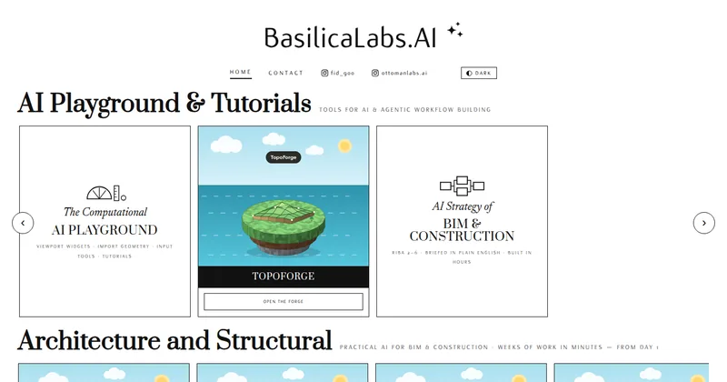 The BasilicaLabs.AI homepage