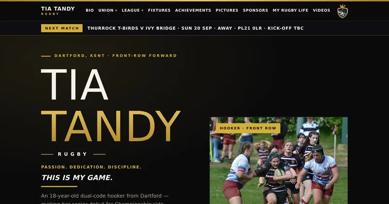 The Tia Tandy Rugby homepage